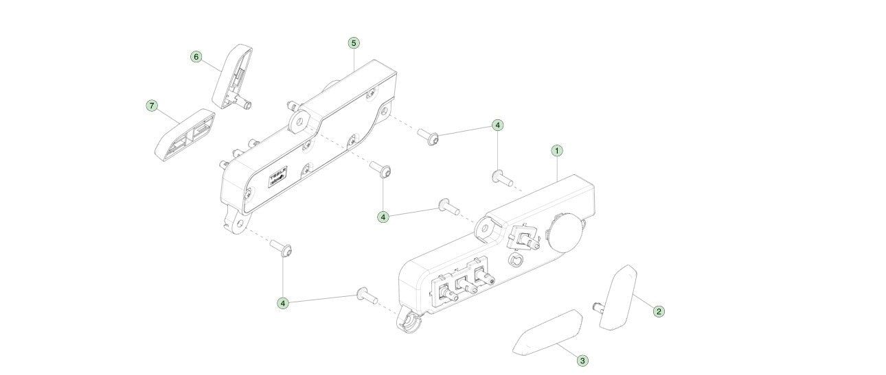 Set Of 4 Tesla Models 3/Y seat adjusters With Highlight